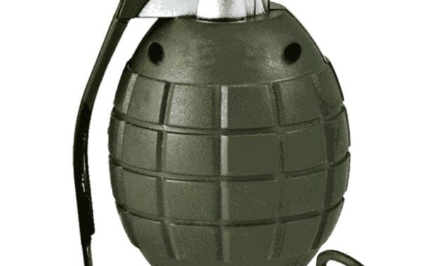 Suspected militants on Saturday night lobbed a grenade on Police Station Kralkhud in Downtown Srinagar.