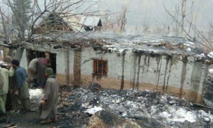 Residential House Gutted In Massive Fire At Gund Kangan
