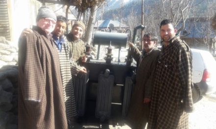 Senior PDP leader Kangan Bashir Ahmad Mir inaugurated 250KV transformer at Kullu Mohalla Gund.