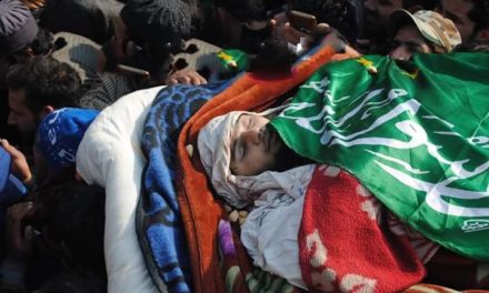 Two rounds of funeral prayers for slain militant Farhan Wani in south Kashmir, thousands attend
