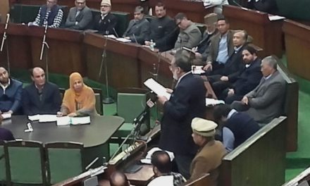 Dr Drabu presents Budget 2018 in JK Assembly