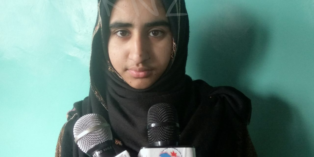 Girl from poor economic background in Wakura Ganderbal scores 494 marks in 10th class exams.