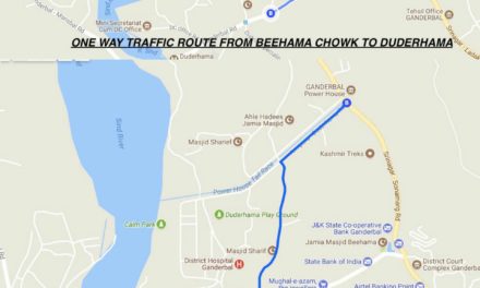 Route trail on Sunday In Ganderbal town to address traffic congestion