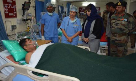 Mehbooba visits Army Hospital, Satwari, enquires about the injured