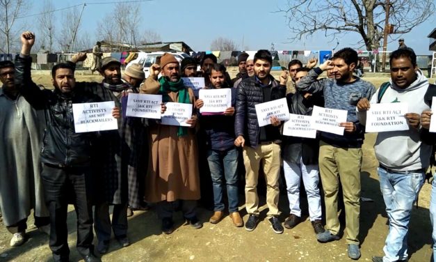 J&K RTI Foundation counters insult to RTI Activists by Law Minister Haq Khan.