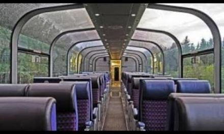 Railway conducts trial of glass roof train in Kashmir