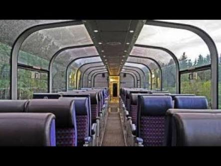 Railway conducts trial of glass roof train in Kashmir