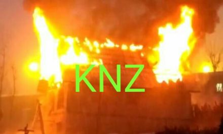Fire Damages Residential House In Ganderbal