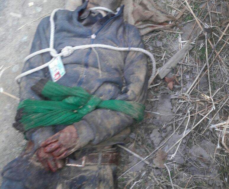 Bullet-riddled body of youth tied with ropes found in Pulwama village