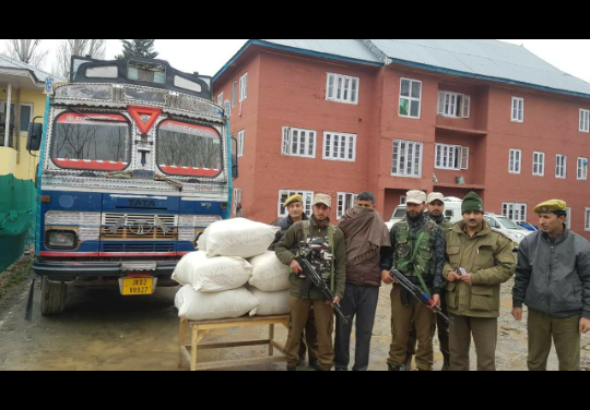 Truck seized, huge quantity of Psychotropic Substance recovered, driver arrested.