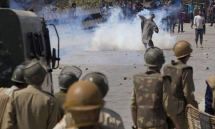 Clashes erupt in Soura after slain militant’s funeral
