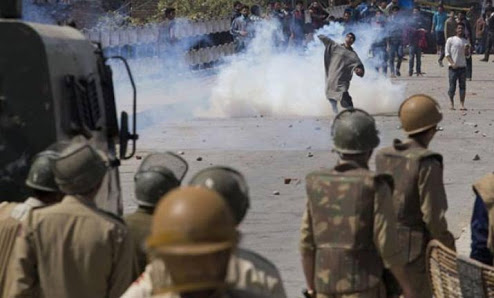 Clashes erupted during CASO at Drabgam, Pulwama
