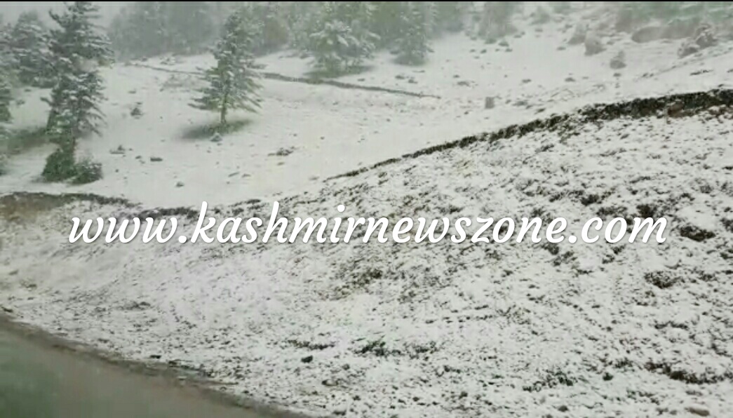 Fresh snowfall In Famous tourist resort of Sonamarg