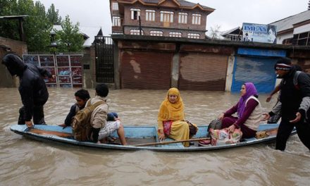 Floods declared in central Kashmir also, KU students reiterate postponement of exams today.