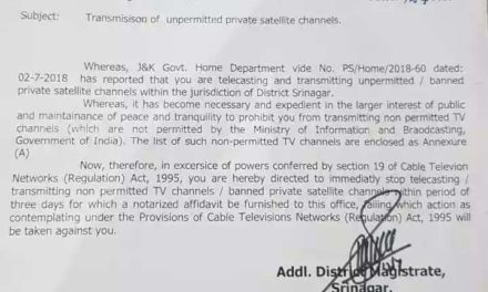 Govt asks cable operators to shut 30 TV channels immediately,”Operators meeting today to chalk out future strategy.