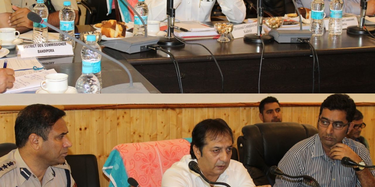 Div Com reviews developmental scenario of Ganderbal, Bandipora 