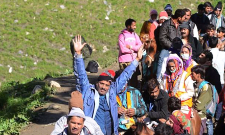 603 pilgrims leave Jammu for Amarnath Yatra in Kashmir Himalayas