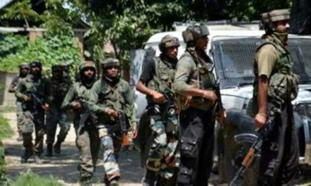 In Tangdhar sector near LoC three militant killed. Search continues .