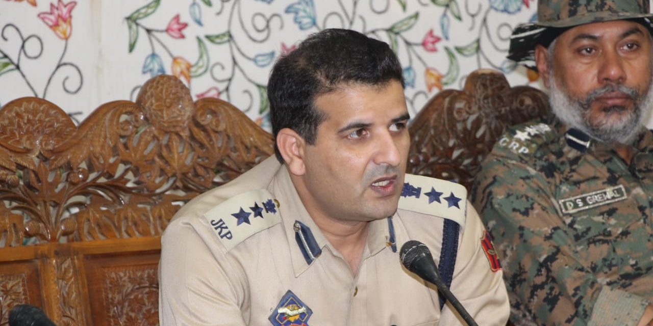Senior Superintendent of Police Ganderbal greets people on Eid-ul-Azha