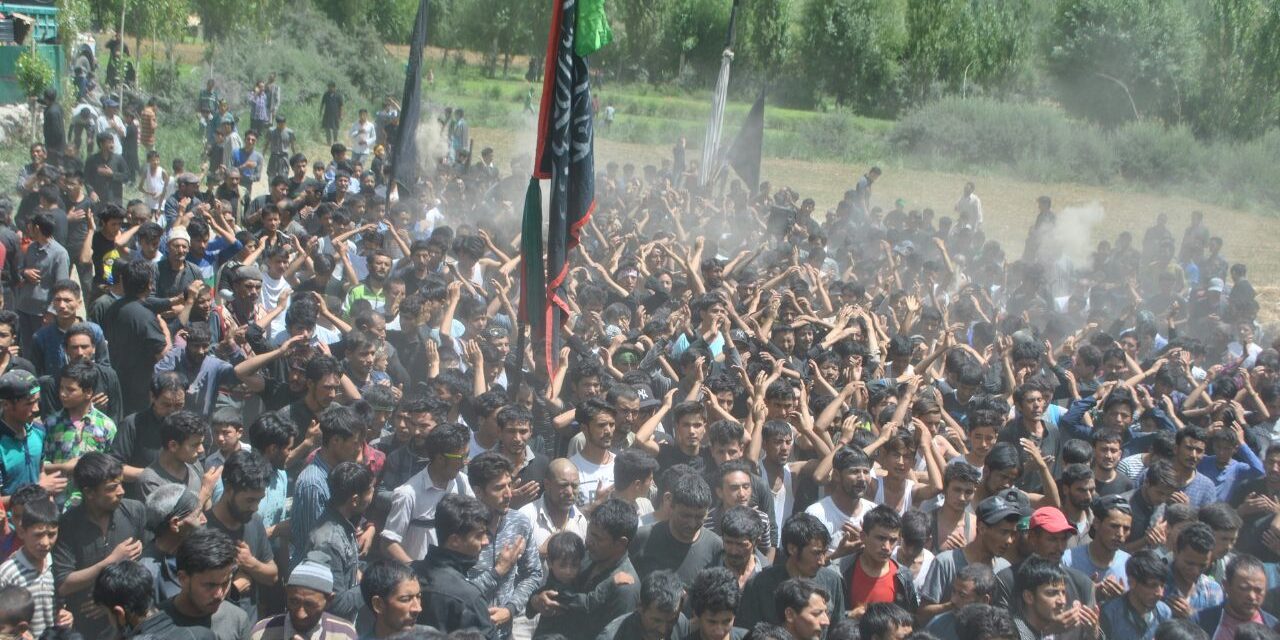 Youm-e-assad Congregational concludes today thousand of people’s participated on the procession at Tambis with great religious Enthusiasm