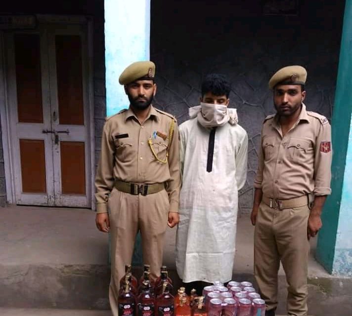 Anantnag police arrests bootlegger