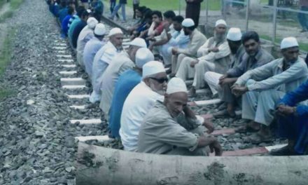 Budgam protests against dilapidated roads