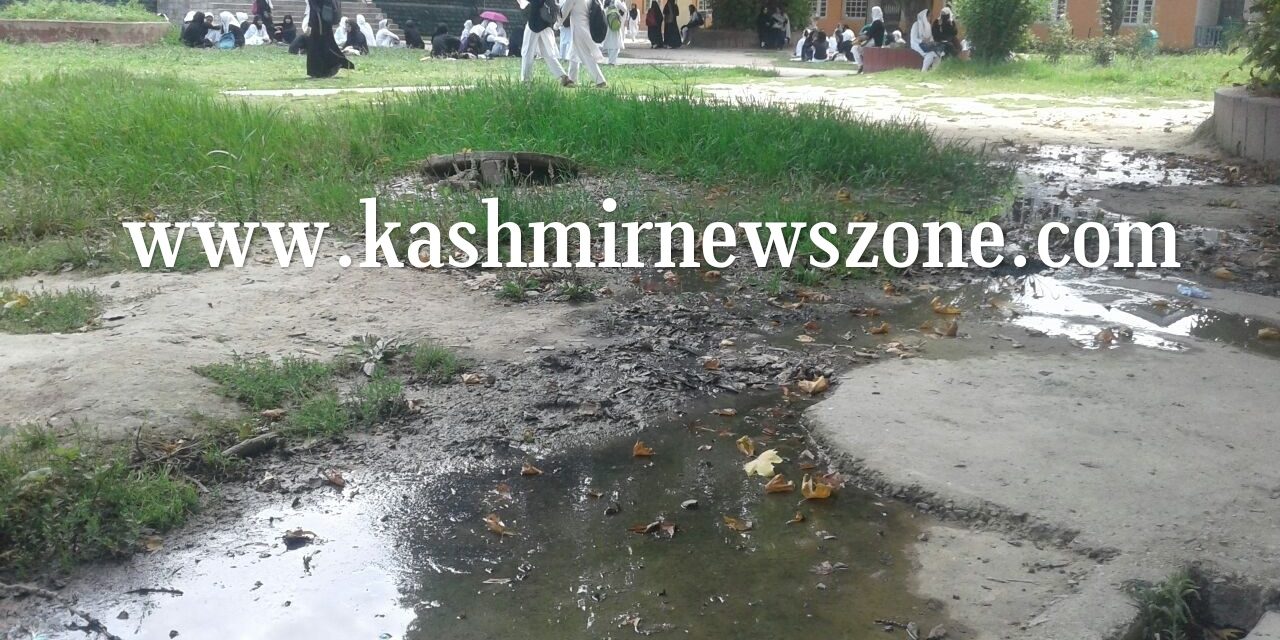 Students aghast over lack of sanitation at women’s college Srinagar.