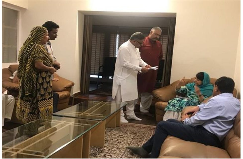 Several deputations call on Mehbooba Mufti in Jammu