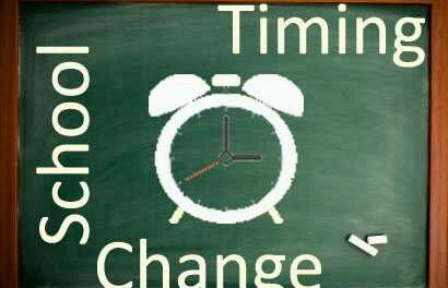 School Timings Changed