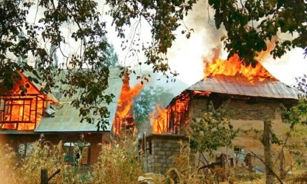 Two Residential houses gutted in fire In Ganderbal