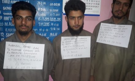 Three militants from Bandipora arrested near LoC in Tanghdar