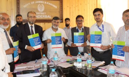 DLRC Meeting held in Ganderbal Banks extend Rs 95.84 Crores for the Quarter June 2018 in Ganderbal