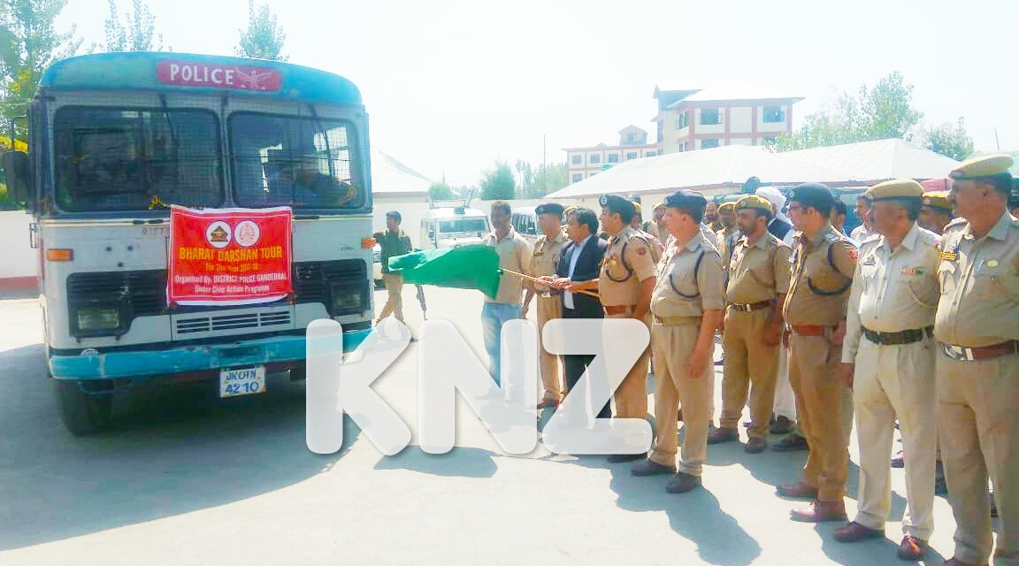 Ganderbal Police flagged off the Bharat Darshan Tour