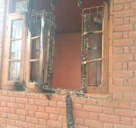 Panchayat Ghar damaged in Tral Village