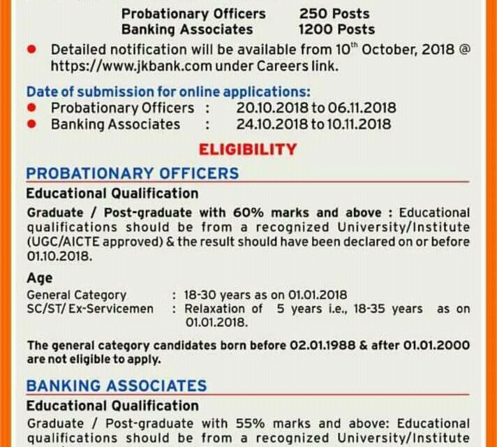 JK Bank announces recruitment drive to support expansion