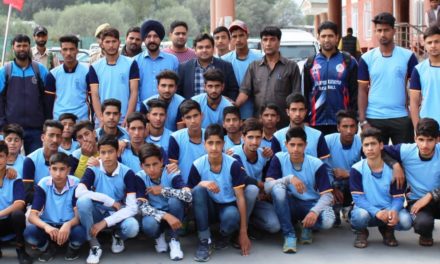 DDC Ganderbal Flags off students for inter-district Baseball tournament