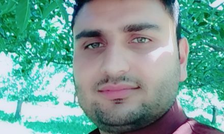 Social activist Irfan Hamid for clean water to local resident of Ganderbal