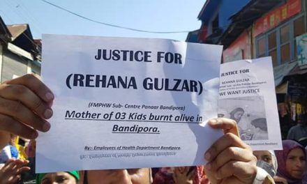 Mother of three kids died when burnt alive in bandipora by inlaws.