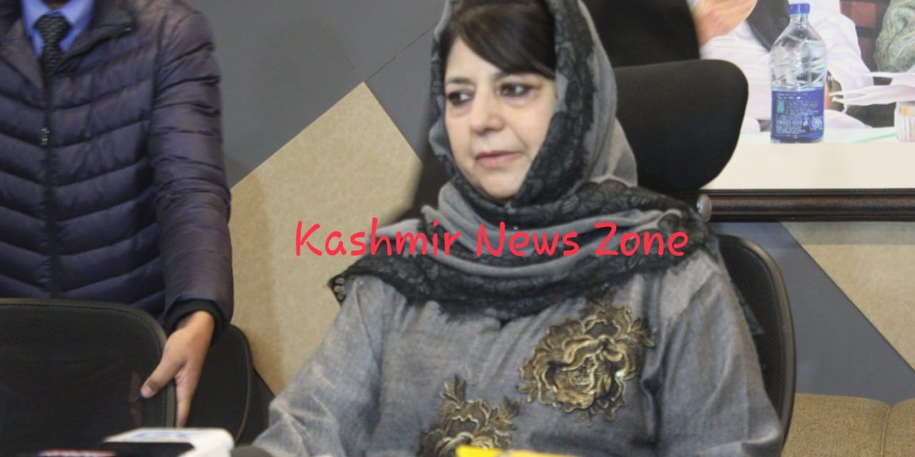 Mehbooba says Gujjars being selectively targeted in Jammu
