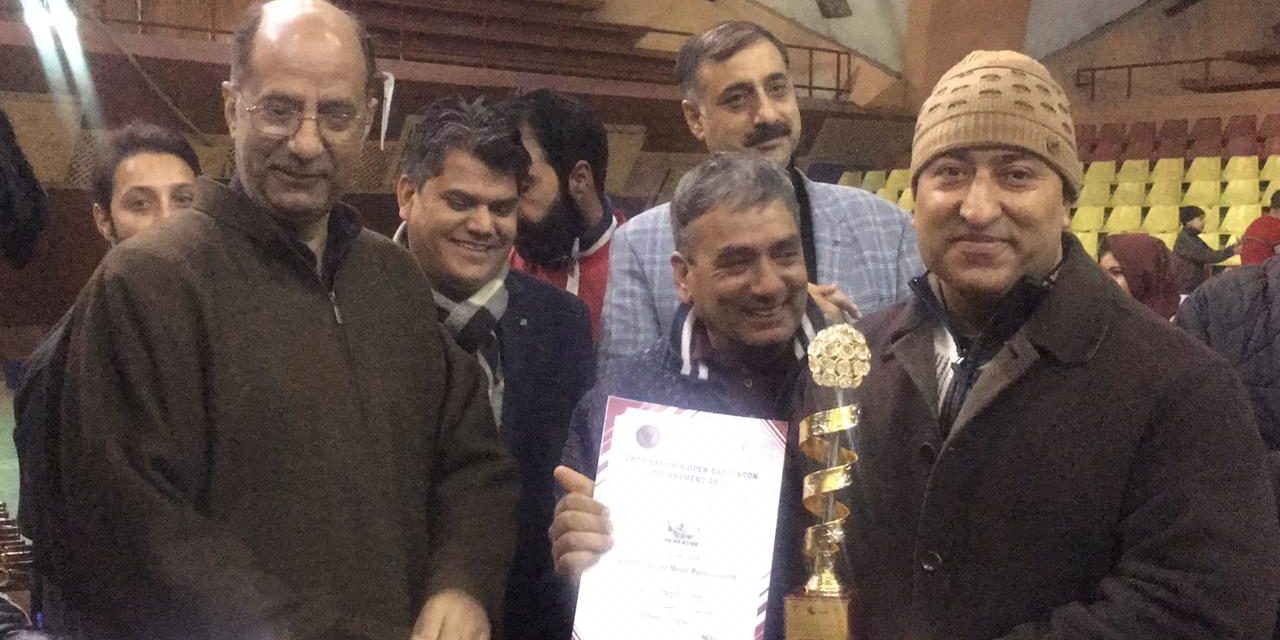 Kashmir open badminton championship concludes at Sheri-Kashmir Indoor  Stadium