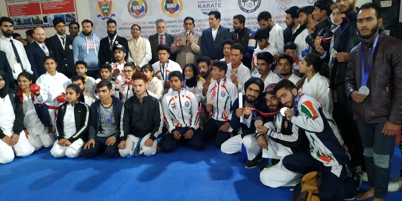 Karate Do-Association Budgam lifted The Trophy in State Karate-Do Championship Held at Mahajan Hall Jammu 21st to 23rd December 2018.