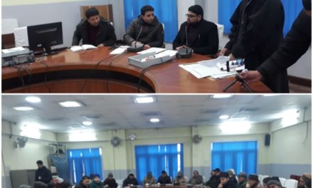 Meeting on Waste management  Project held in Distrct Court Ganderbal