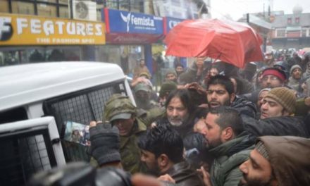 Police detain JKLF chief Yasin Malik during protest march in Srinagar
