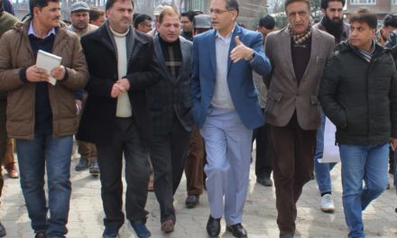 DDC Ganderbal inspects progress on Pandach-Beehama road widening
