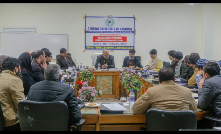 2-day workshop on ‘Managerial Effectiveness in Higher Edu Institutions’ begins in CUK
