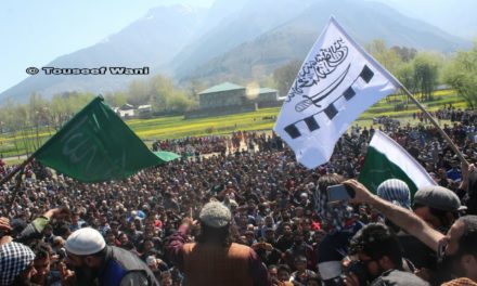 Thousands attended funeral of slain M.Tech militant in Ganderbal