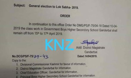 Ganderbal Boys Higher secondary school to remain off for 3 day days