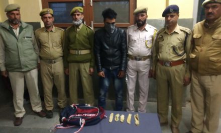Man held with with  Charas by Railway Police Kashmir