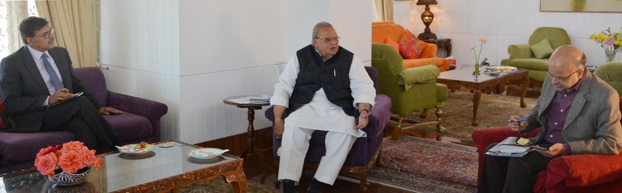 Governor chairs high level meeting at Raj Bhavan, reviews security situation