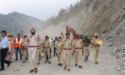 DGP J&K visits slide sites at Ramban